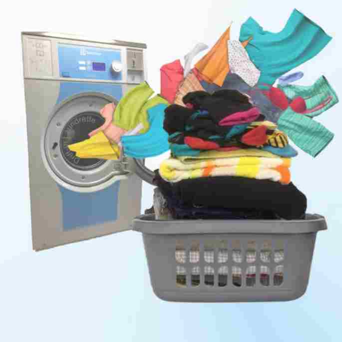 Folded laundry at Drift-In Folded laundry at Drift-In